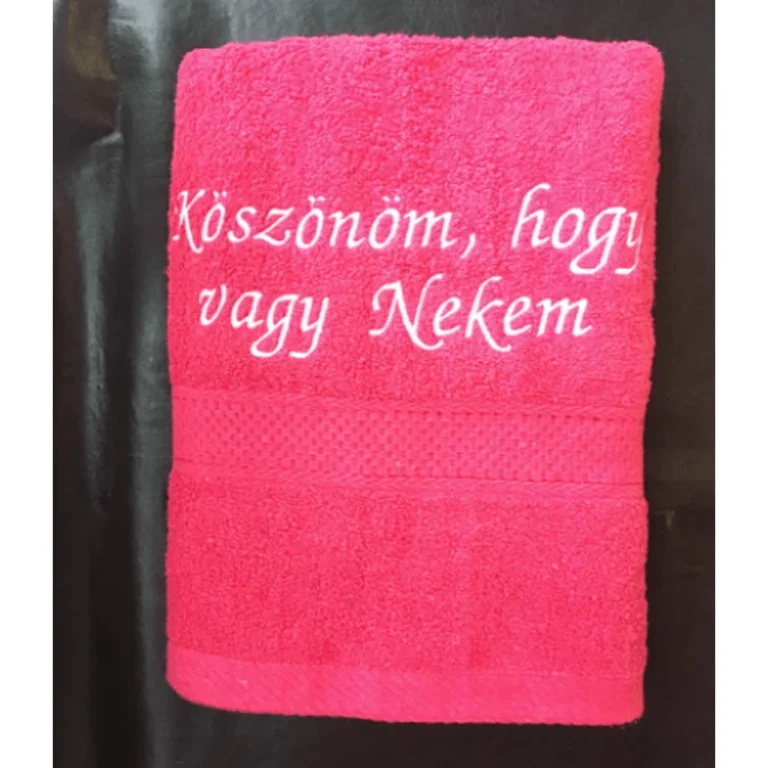 Törölköző - Köszönöm hogy vagy nekem pink