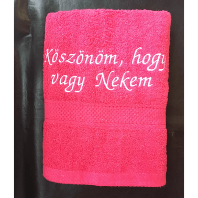 Törölköző - Köszönöm hogy vagy nekem pink