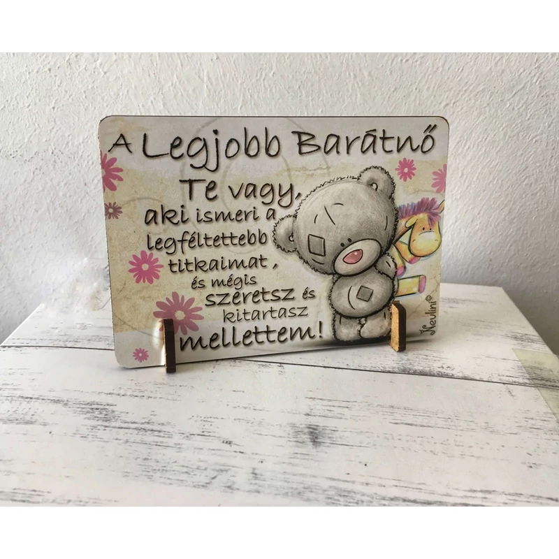 Kis fa tábla - A legjobb barátnő