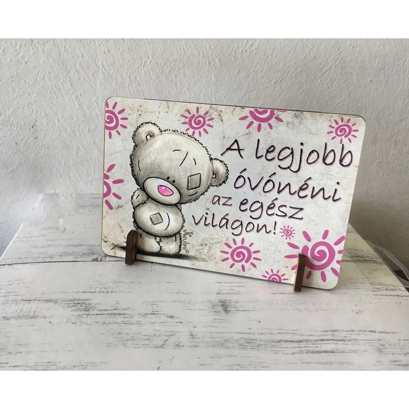 Kis fa tábla - A legjobb óvónén