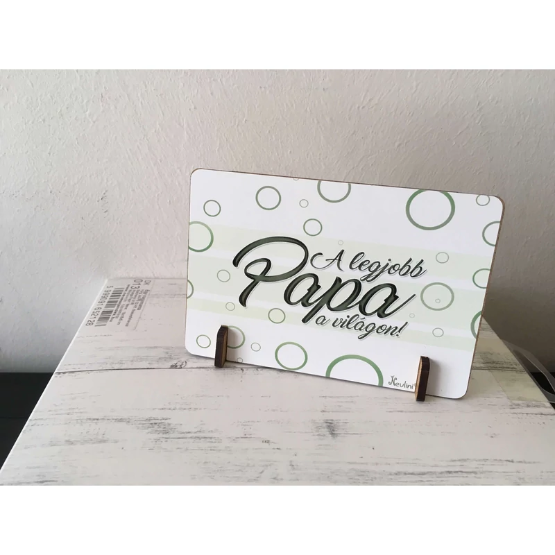 Kis fa tábla - A legjobb Papa a világon