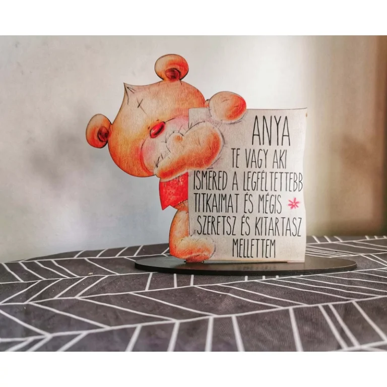 Talpas Tábla macis - Anya te vagy...
