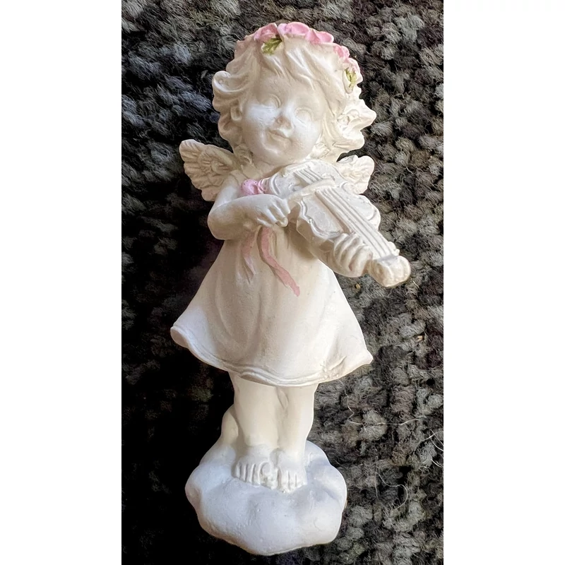 Angyal figura hangszerrel-Hegedű