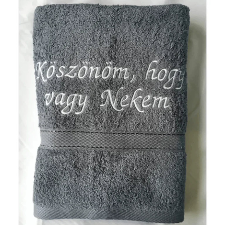 Törölköző - Köszönöm hogy vagy szürke