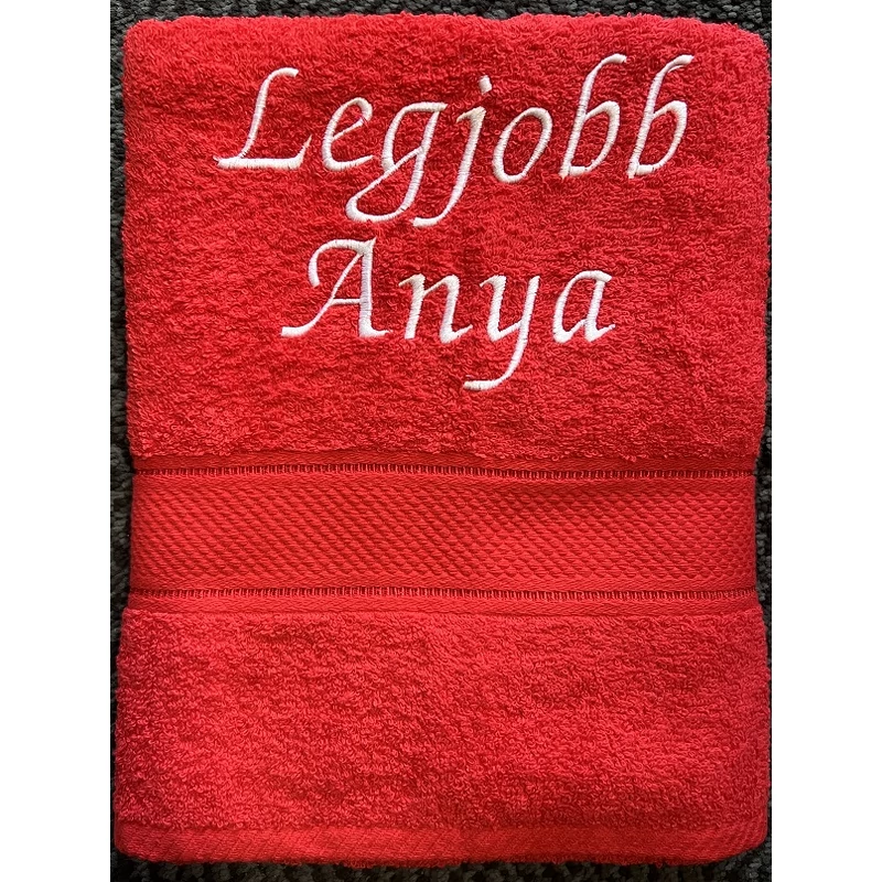 Törölköző - Legjobb Anya piros színű