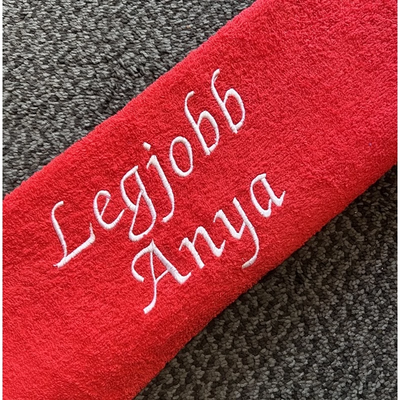 Törölköző - Legjobb Anya piros színű
