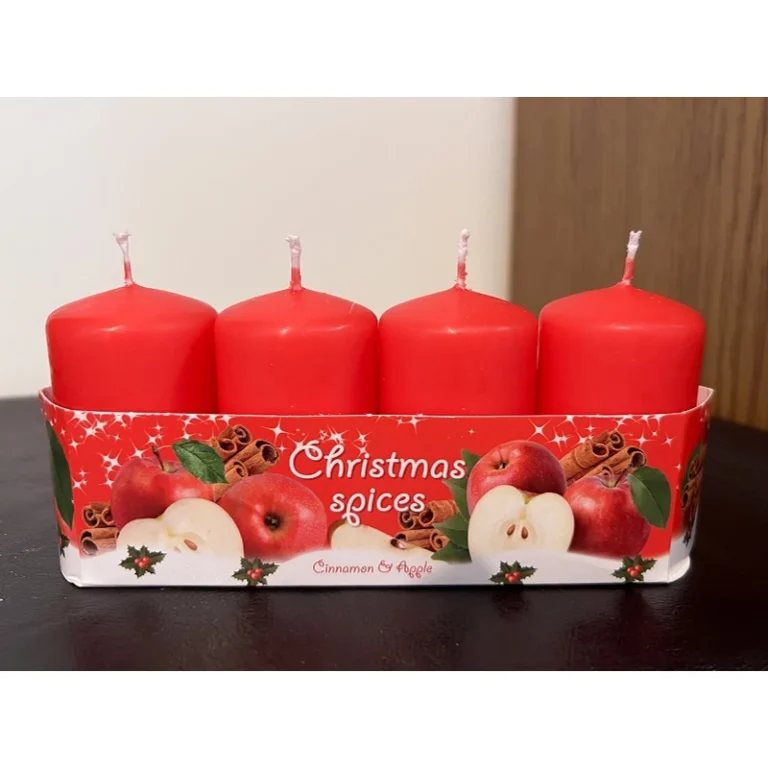Adventi illatgyertya 4db-os Christmas Spices