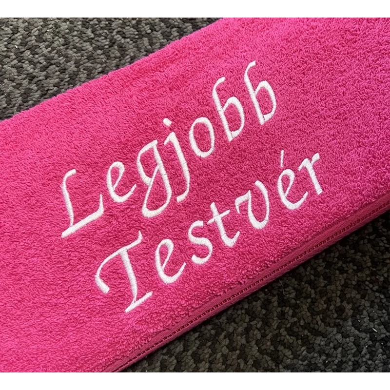 Törölköző-Legjobb testvér pink színű