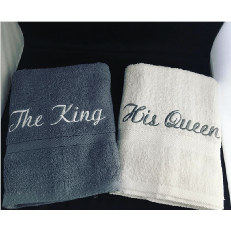 The King - His Queen páros törölköző