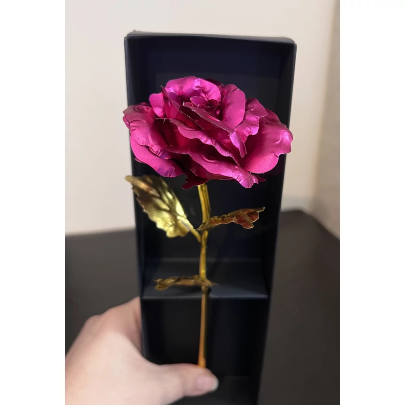 Fém Rózsa dobozban - Pink