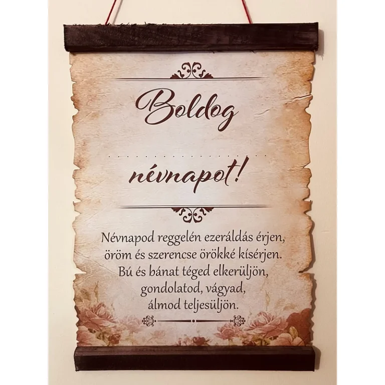 Pergamen - Boldog Névnapot
