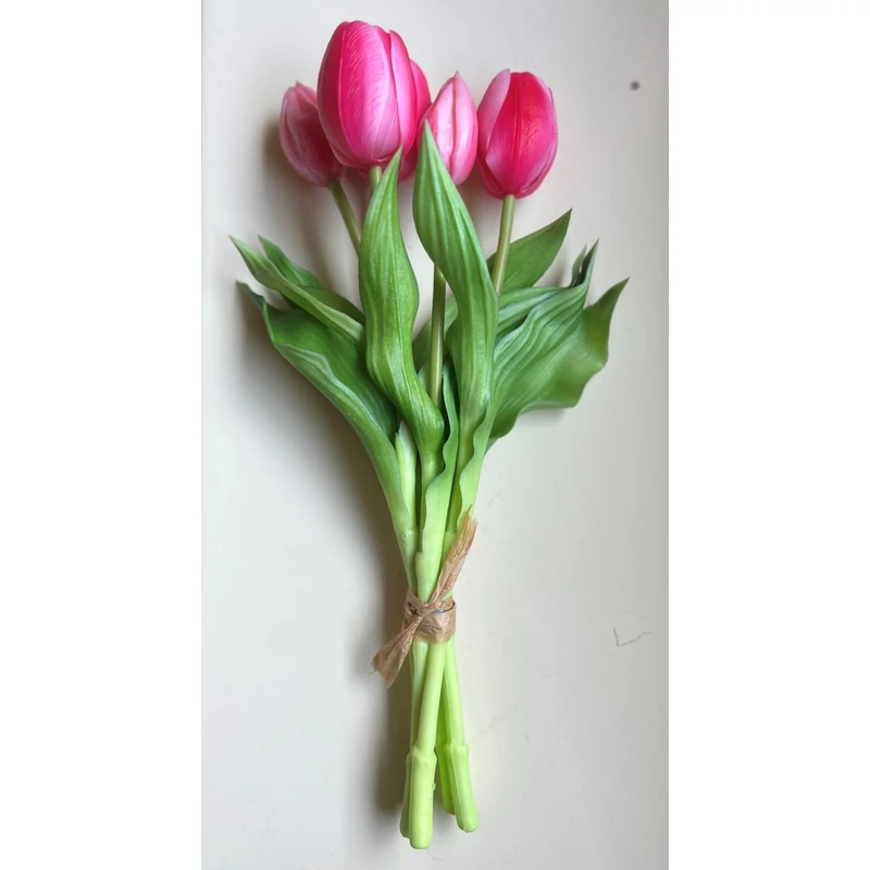 Rózsaszín csokros gumi tulipán - Ajándék Nőknek
