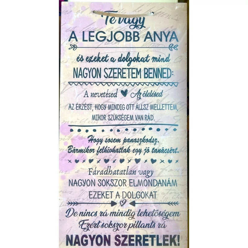 Dísztábla nagy - Te vagy a legjobb Anya