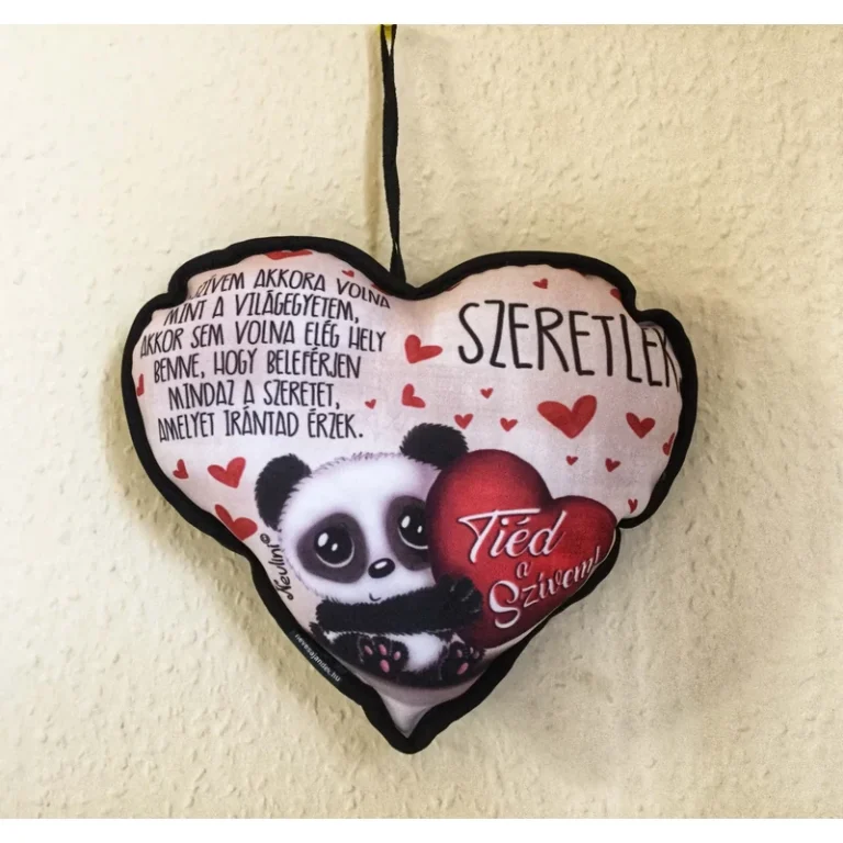 Kicsi szív párna-Szívem akkora