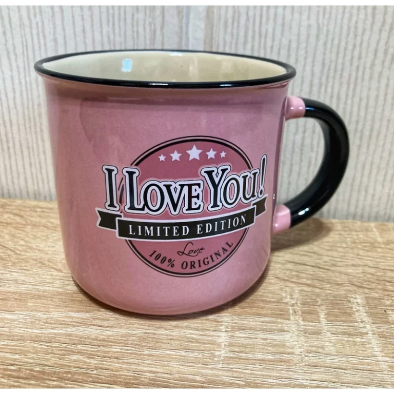 Retro Bögre 3 dl - I Love You!