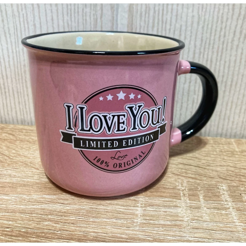 Retro Bögre 3 dl - I Love You!