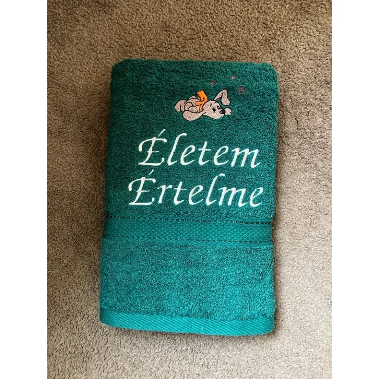Hímzett Törölköző - Életem értelme
