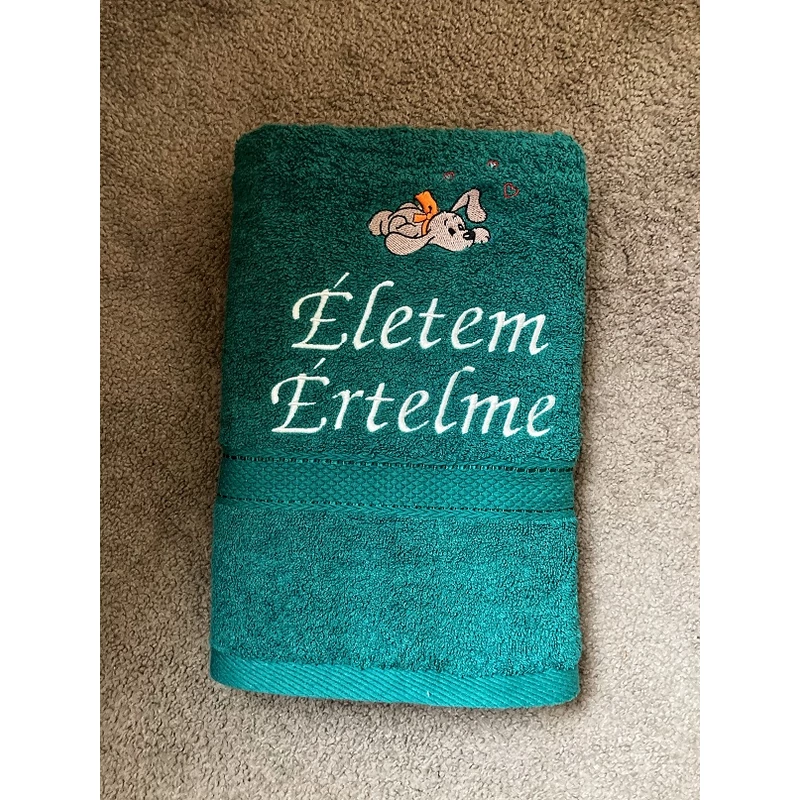 Hímzett Törölköző - Életem értelme
