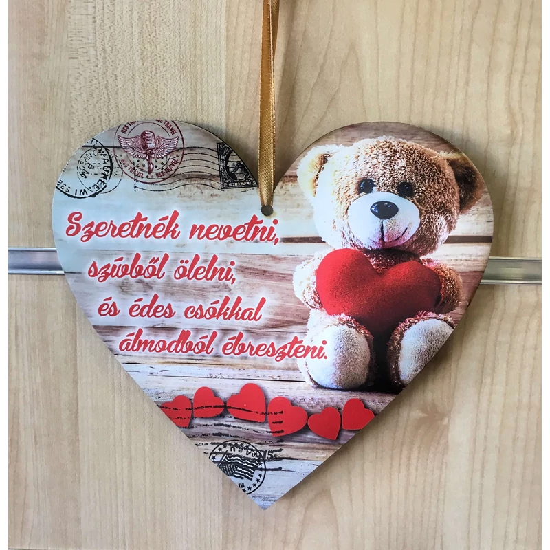Fa szív-Szeretnék nevetni, szívből ölelni,...