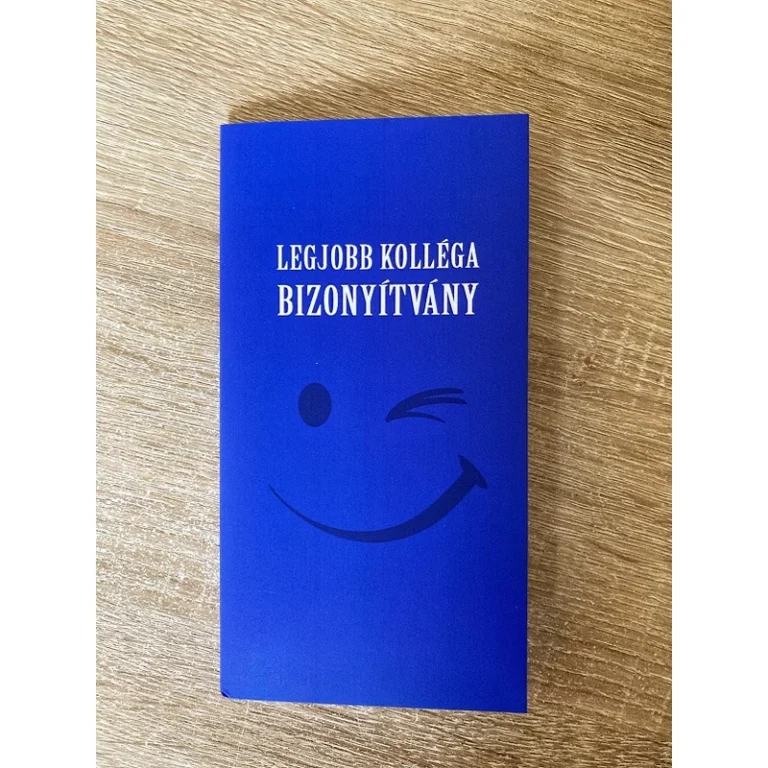 Bizonyítvány - Legjobb kollég