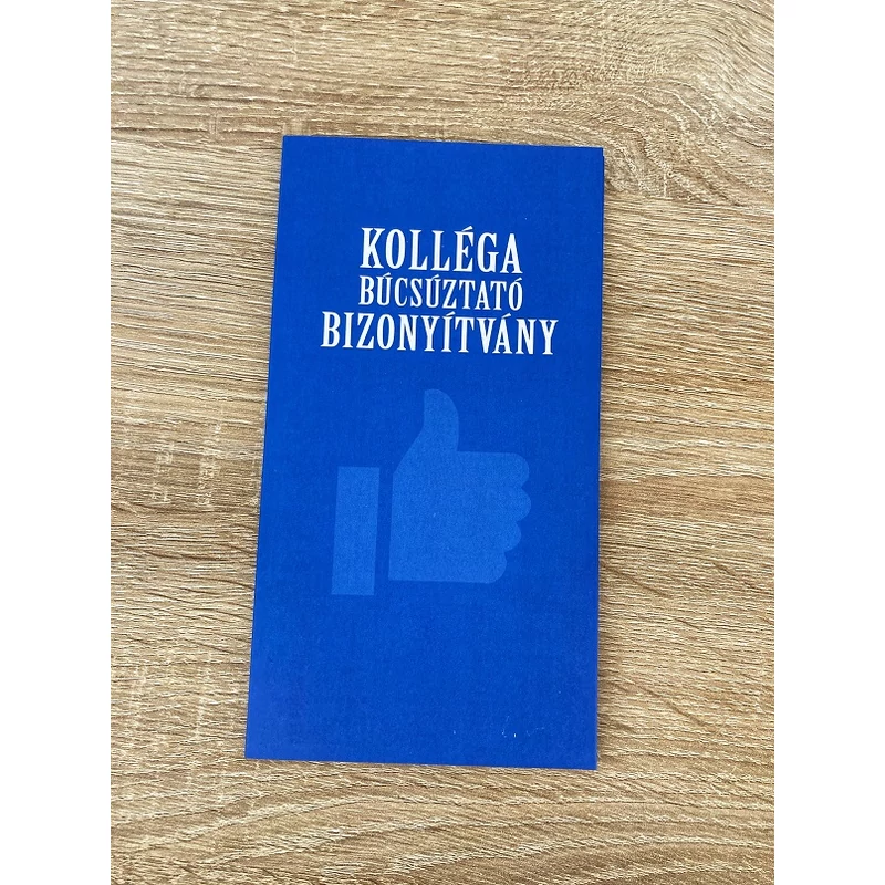Bizonyítvány - Kolléga búcsúztató