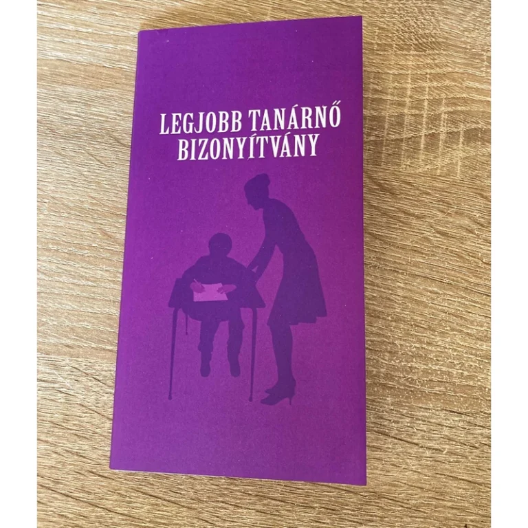 Bizonyítvány - Legjobb tanárnő