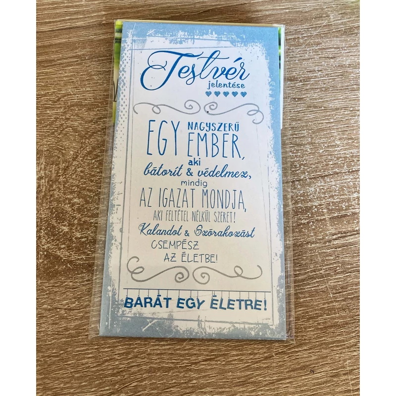 Fa mágnes – Testvér jelentése – Ajándék ötlet testvérnek