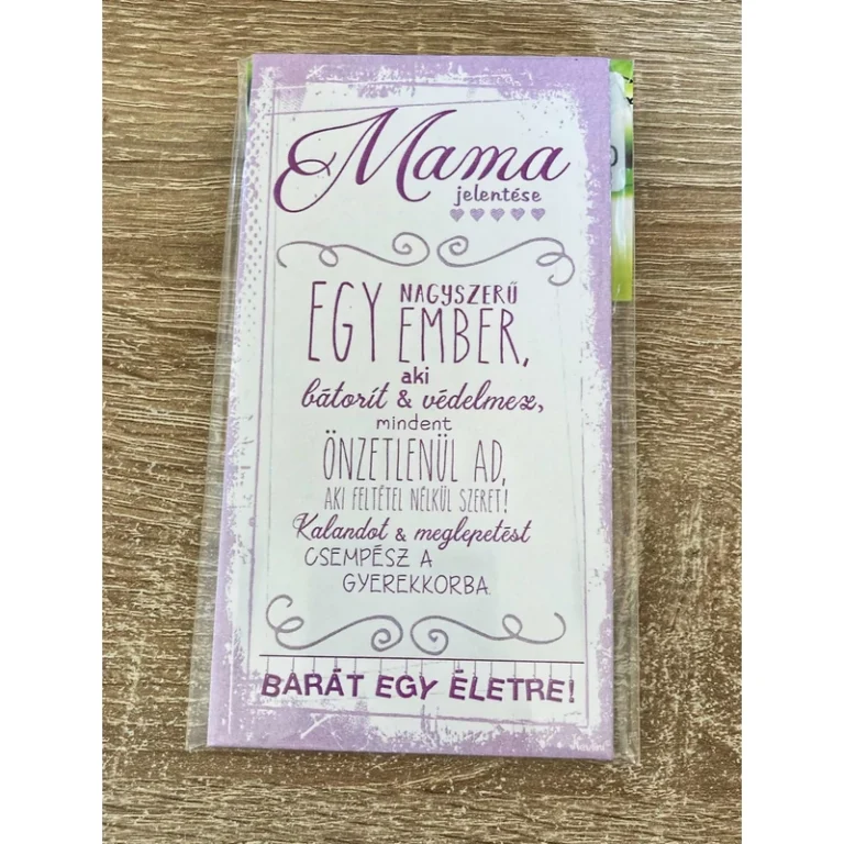 Fa mágnes – Mama jelentése – Ajándék Nagymamának