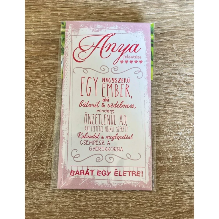 Fa mágnes – Anya jelentése –  Ajándék Anyukáknak-Anyák napi ajándék