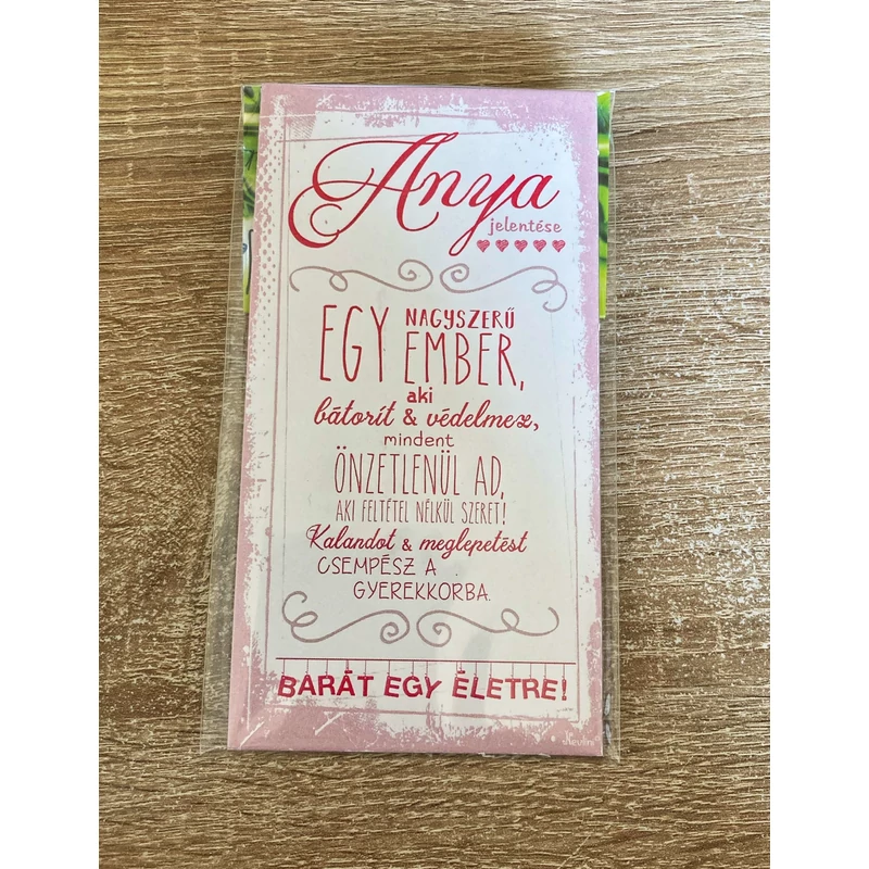 Fa mágnes – Anya jelentése –  Ajándék Anyukáknak-Anyák napi ajándék