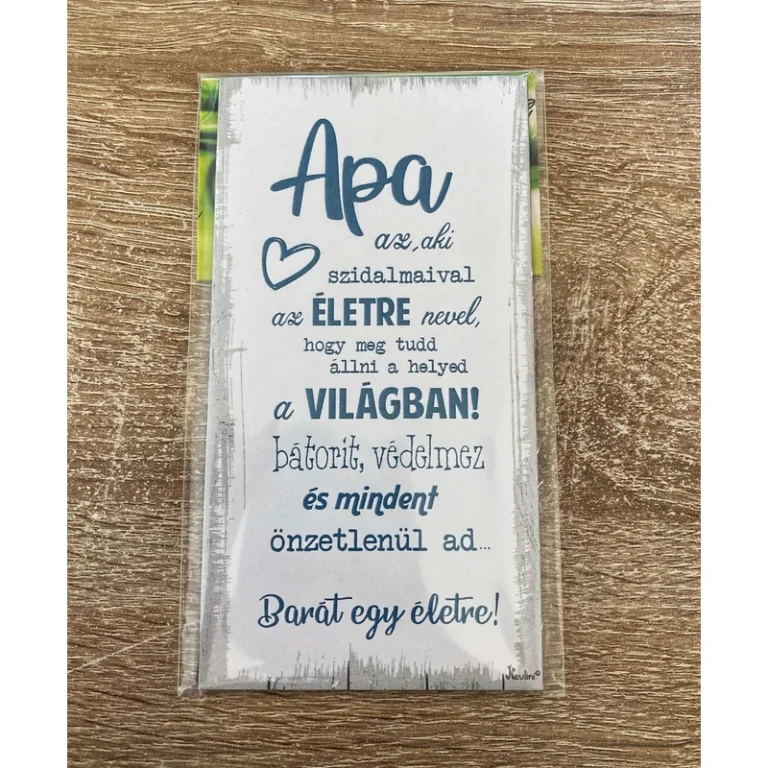 Fa mágnes – Apa az aki- Ajándék Apának – Ajándék Apák napjára