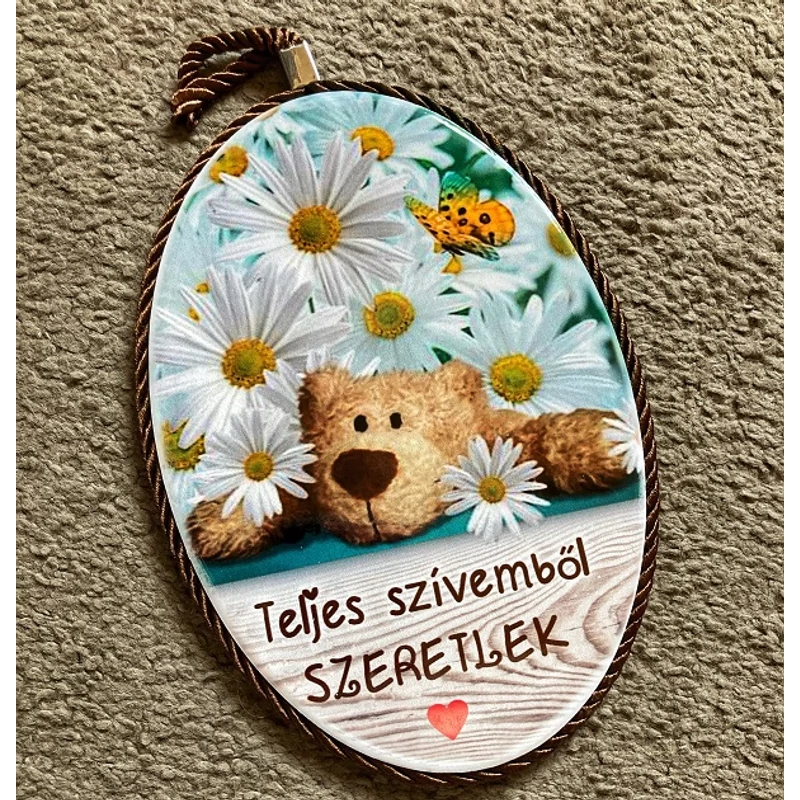 Edényalátét és fali kép - Macis