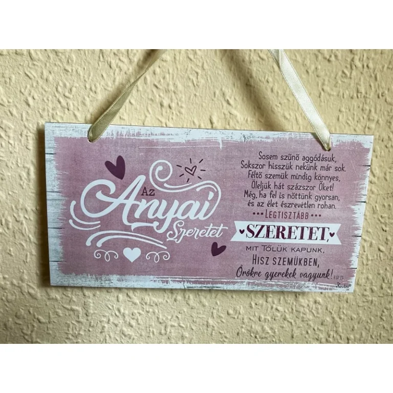 Kicsi dekor tábla - Anyai szeretet