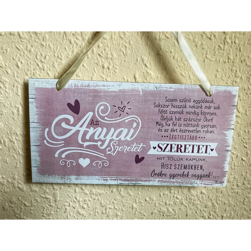 Kicsi dekor tábla - Anyai szeretet
