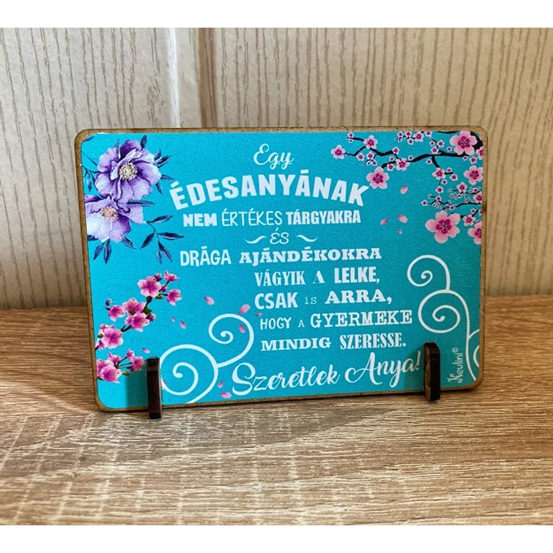 Kis fa tábla - Egy édesany