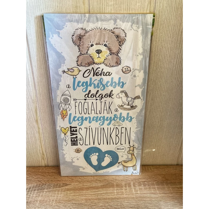Fali dekor tábla - Néha a legkisebb fiú