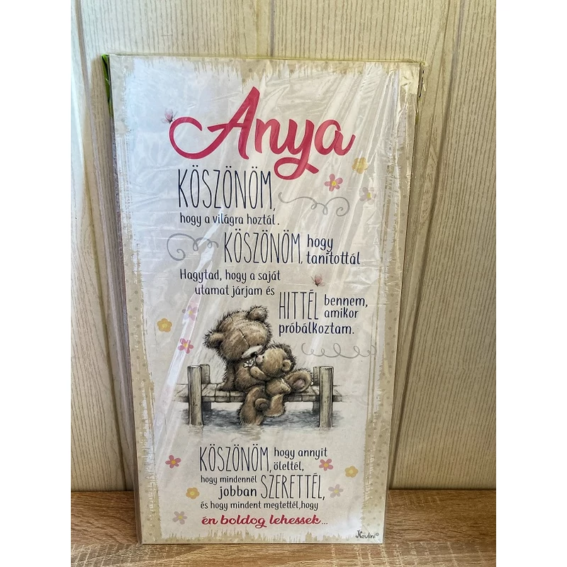 Fali dekor tábla - Anya köszönöm2