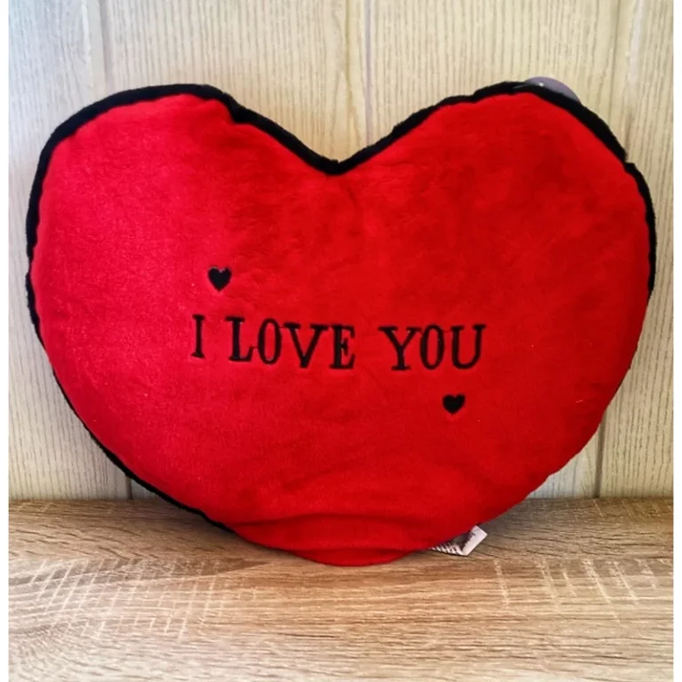 Plüss szív 24 x 30 cm - I love You