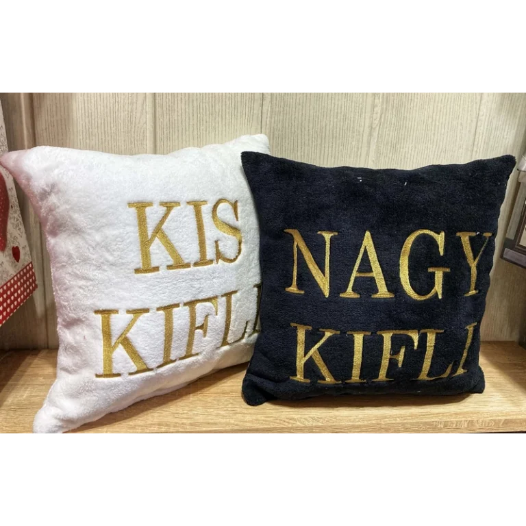 Hímzett Páros párna - Kis kifli, Nagy kifli