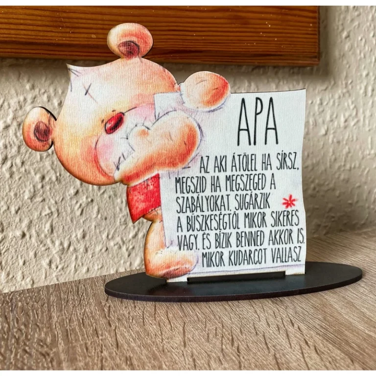 Talpas Tábla macis - Apa az aki átölel