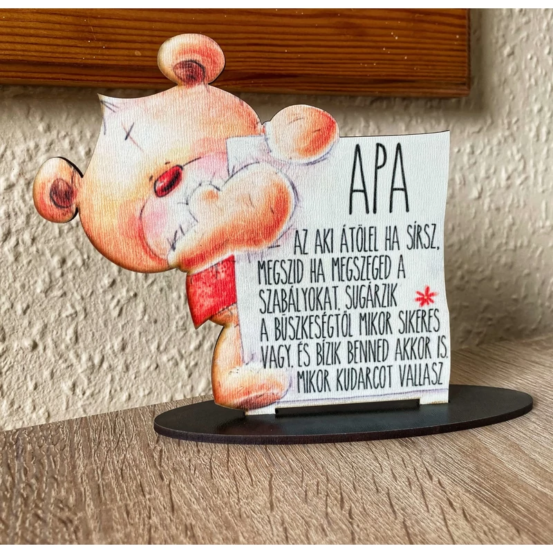 Talpas Tábla macis - Apa az aki átölel