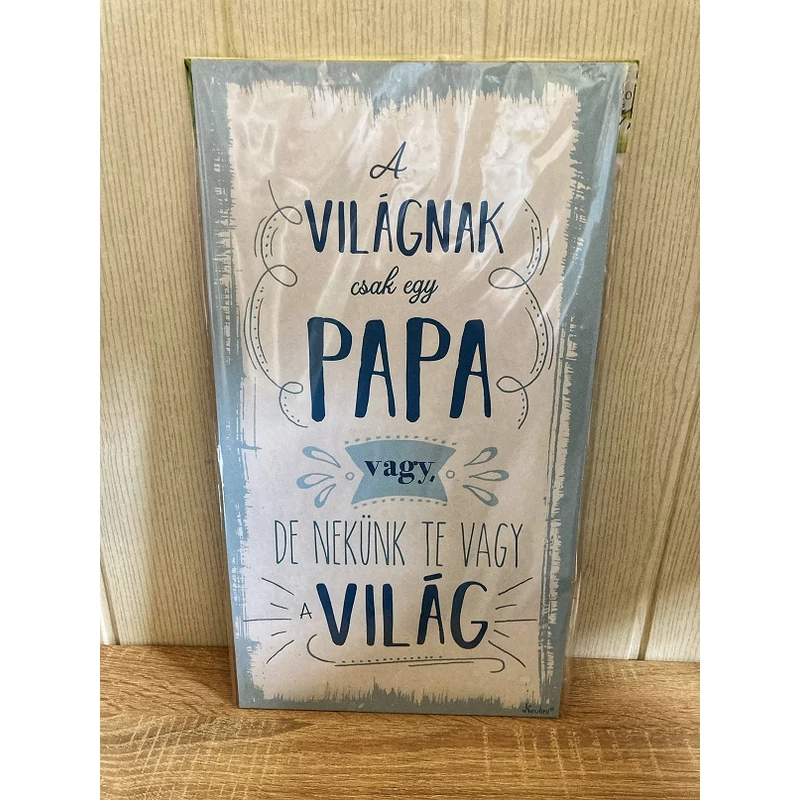 Dísztábla - A világnak papa