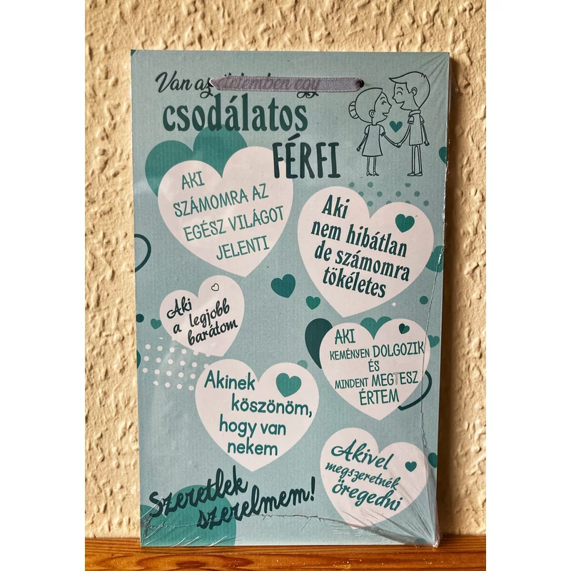 Dísztábla kicsi - Csodálatos férfi