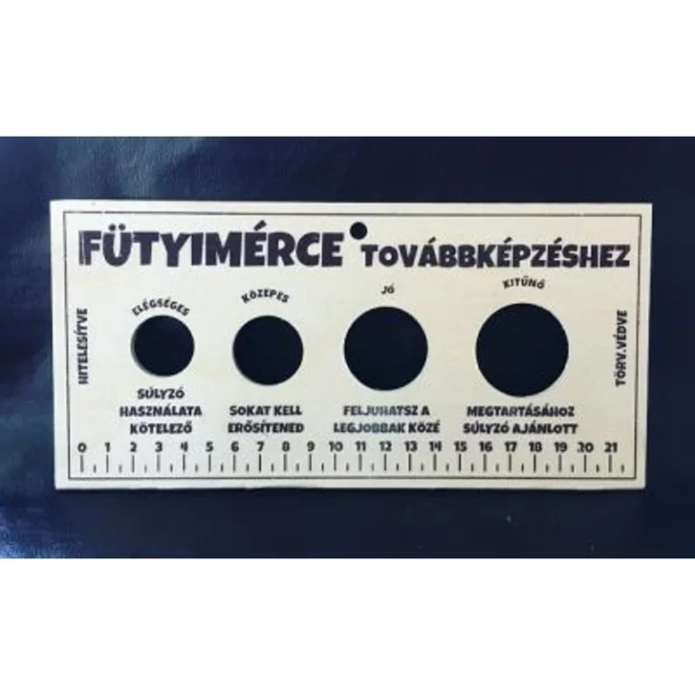 Fatábla - Fütyimérce továbbképzéshez