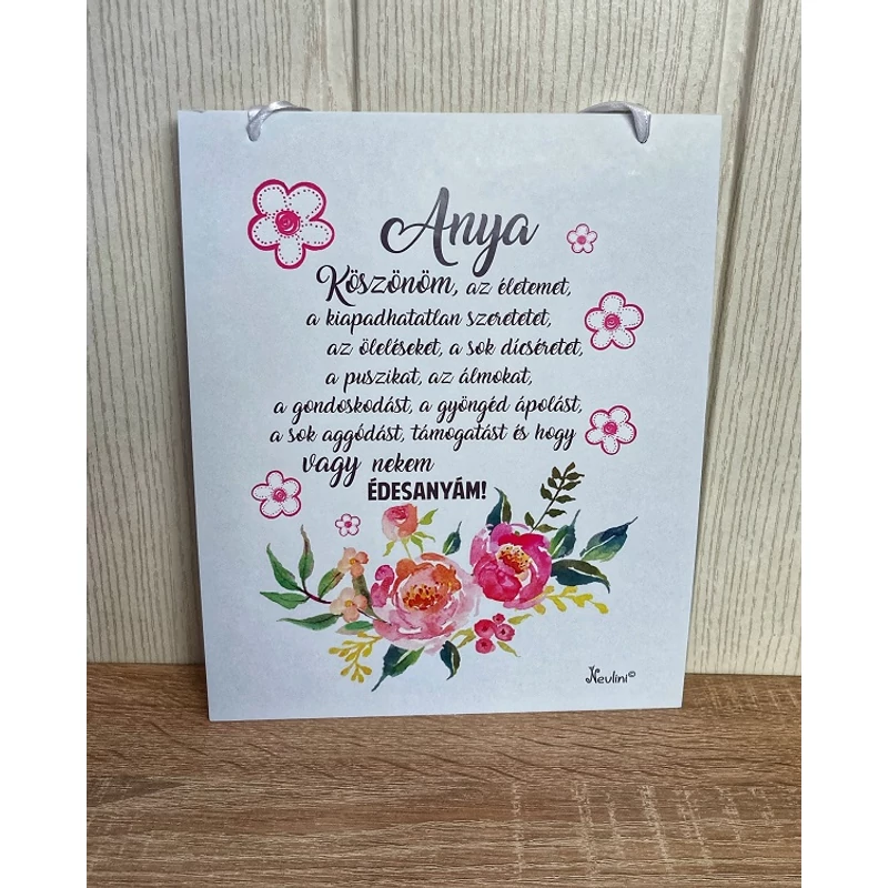 Dekor Falikép - Anya köszönöm az életemet