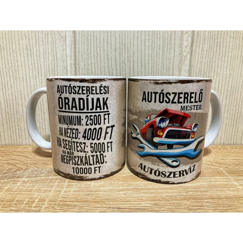 Bögre 3 dl - Autószerelő mester