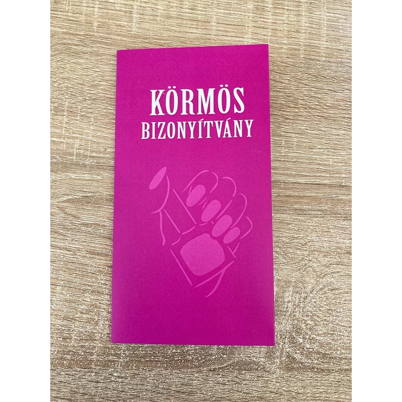 Bizonyítvány - Műkörmö