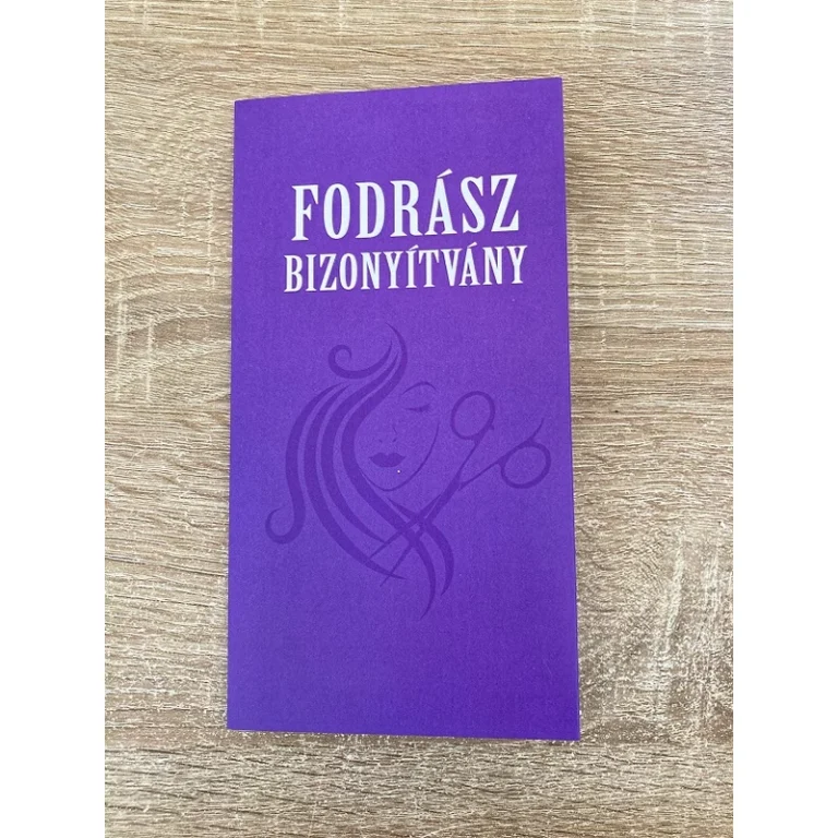 Bizonyítvány - Fodrász 2