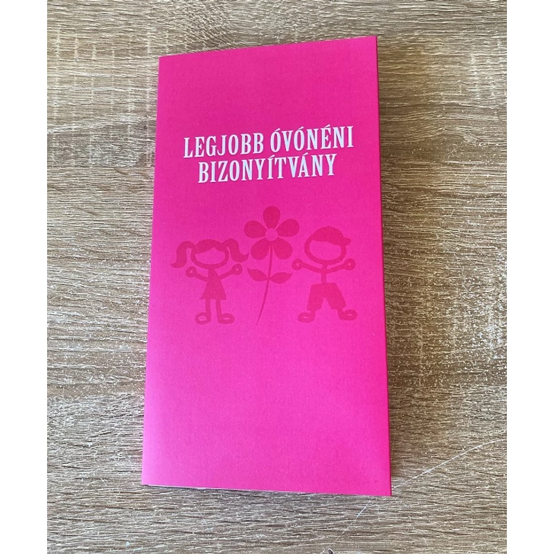 Bizonyítvány - Legjobb Óvónén