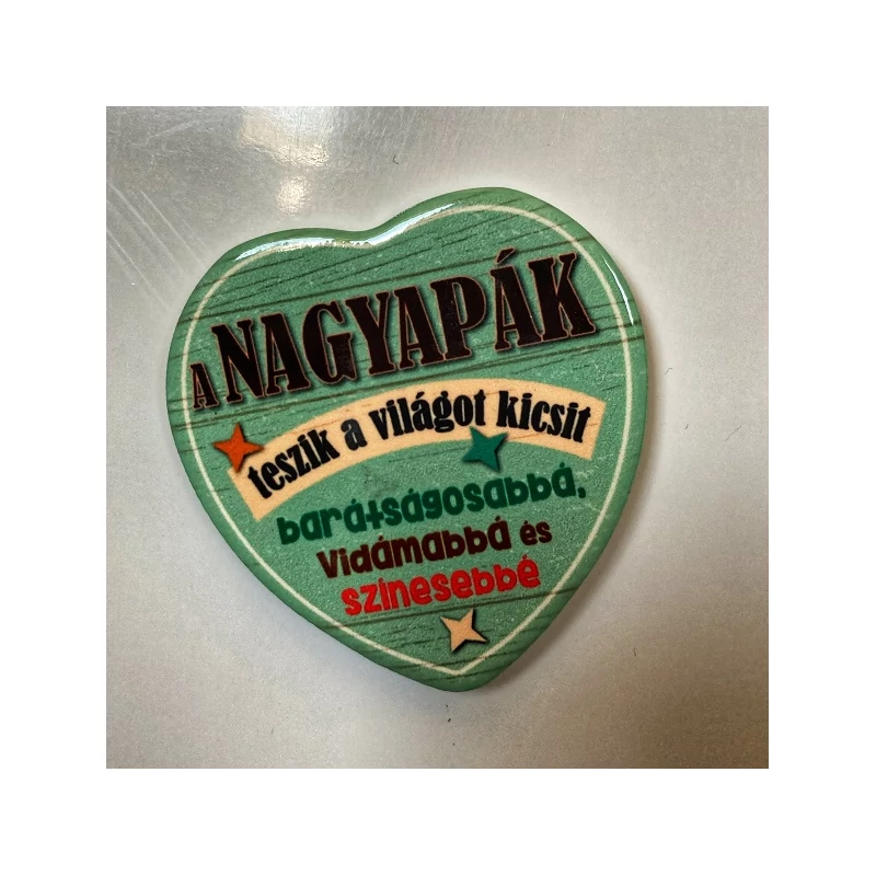 Kerámia hűtőmágnes -Nagyapák